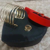 بنگل ب همراه انگشتر رنگ ثابت مشابه طلا۳۸۸۰۰۰