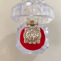 انگشتر نقره موزانایت فیروزه شجر