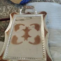 دو عدد سینی مجلسی چایی خوری