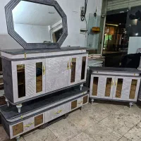 آیینه و کنسول و میز تلویزیون مروارید|بوفه، ویترین، کنسول|تهران, شهرک ولیعصر جنوبی|دیوار