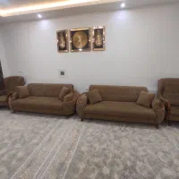 مبل ۸ نفری در حد نو بدون پارگی بدون فرورفتگی