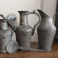 عتیقه ،مسی ،پارچ و آفتابه