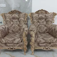 یک دست مبل صندلی جهیزیه در حد صفر