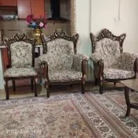 مبل سلطنتی 9نفره چوپ راش|مبلمان خانگی و میز عسلی|پرند, فاز ۵|دیوار