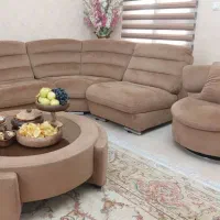 مبل ال ترک همراه با میز