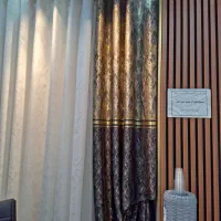 فروش یک پنل ۱/۵ مخمل ساتن پتینه مشکی|پرده، رانر، رومیزی|شیراز, احمدآباد|دیوار