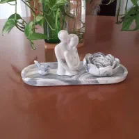 جا عودیِ ستِ ۴ تیکه به همراه سینی و مجسمه آغوش