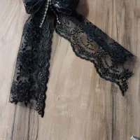 گلسر عروسکی ،نگینی،گلسر با تور دانتل  وتل