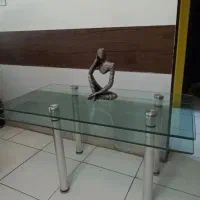 میز شیشه ای  سکوریت دو طبقه
