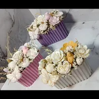 باکس گل شمع دست‌ساز با جعبه ی پی وی سی مقاوم|گل مصنوعی|تهران, تهران‌سر|دیوار