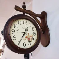 ساعت دو طرفه فول چوب