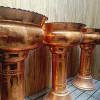 گلدون ، ظرف مسی ، ظرف آجیل برای قنادی