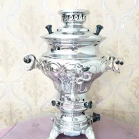 سماور گازی ۶لیتر آکبند برنز اصل اکبر برادران قدیمی