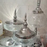 میوه خوری شکلات خوری طرح شکسته شیشه|ظروف سرو و پذیرایی|نجف‌آباد, حومه نجف آباد|دیوار