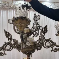 1 لوستر شاه عباسی 4 شاخه با لامپ مناسب جهیزیه