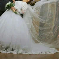 لباس عروس دانتل ترک با تور|لباس|تهران, مروارید شهر|دیوار