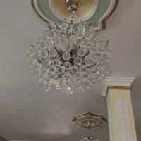 لوستر کریستالی استیل