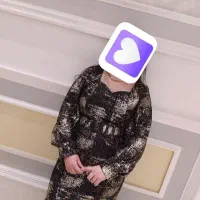 لباس مجلسی مشکی طلایی