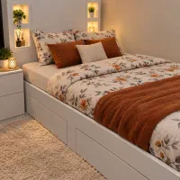 تخت ۱/۵ نفره کارکرده بسیار تمیز
