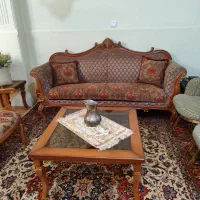 مبلمان ۷ نفره با پارچه ترک در حد نو