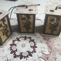 لوستر چوبی سه تیکه آکبند