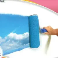 نقاشی ساختمان و در و پنجره