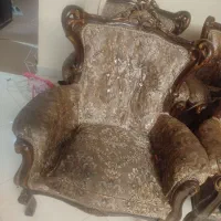 مبل سلطنتی هفت نفره سالم بدون میز عسلی