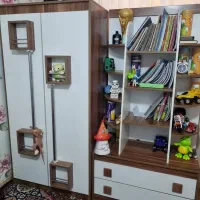 تخت و کمد کودک و نوجوان همراه تشک|تخت و سرویس خواب|شاهینشهر, شهرک گلدیس|دیوار