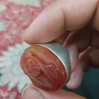 انگشتر نقره شمایل قدیمی کهنه