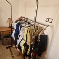 رگال جالباسی رخت آویز دوقلو فلزی قابل تنظیم محکم|بندرخت و رخت‌آویز|کرمانشاه, |دیوار