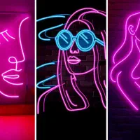 تابلو ساز نئون شلنگی نئون فلکسی پلکسی تعمیر تابلو