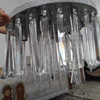 لوستر نقرهای کریستال