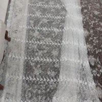 پرده توری به همراه ۲ عدد پرده پتینه