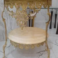 میز ۲طبقه برنز اصل سنگ مرمر