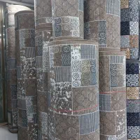 کناره گلیم نسکافه طوسی چهل تیکه گلزار