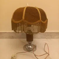 آباژور رومیزی قهوه ای