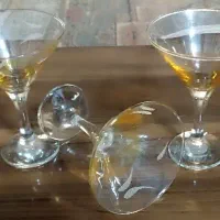ست پارچ لیوان.جام.بستنی خوری طلایی نو