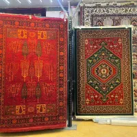 فرش ماشینی سنتی لاکی بختیاری و خشتی سایز مختلف