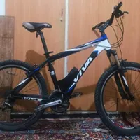دوچرخه کوهستان با بدنه و کمک فنر سالم و دنده ای