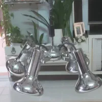 لوستر آویز تمام استیل اصل چهار شاخه