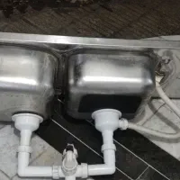 سینک ظرفشویی دوقلو-هود اشپزخانه-درب چوبی|هود|فاضل آباد, |دیوار