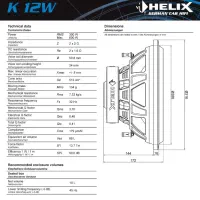 ساب ووفر k12 هلیکس|قطعات یدکی و لوازم جانبی|رشت, حمیدیان|دیوار