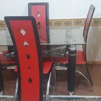 میزوصندلی غذاخوری 4 نفره  سالم الوند