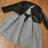 سارافون و کت چرمی دخترانه