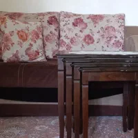 مبل ۷ نفره صندوقدار با ۴ عدد جلومبلی