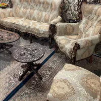 مبلمان ۹ نفره چوب راش اصل|مبلمان خانگی و میز عسلی|کرج, دولت‌آباد|دیوار