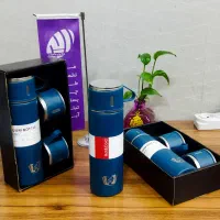 ست فلاکس یا فلاسک سه کاپ تبلیغاتی با حک برند شما