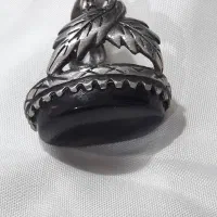 انگشترزیبای عقیق شفت العبد یمنی رکاب پرعقابی