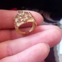 النگو استخوانی سایز۳ و انگشتر|جواهرات|دهدشت, |دیوار