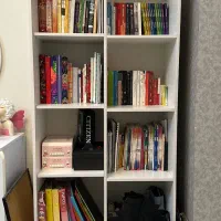 کتابخونه کشو دار سفید